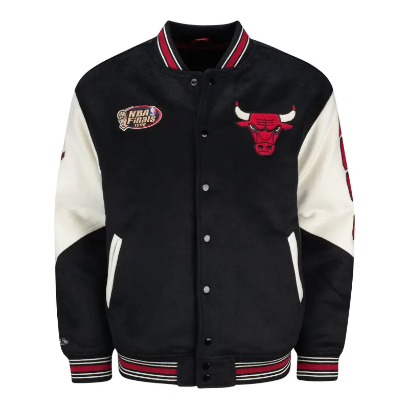 chicago bulls mitchell amp ness team history jacket